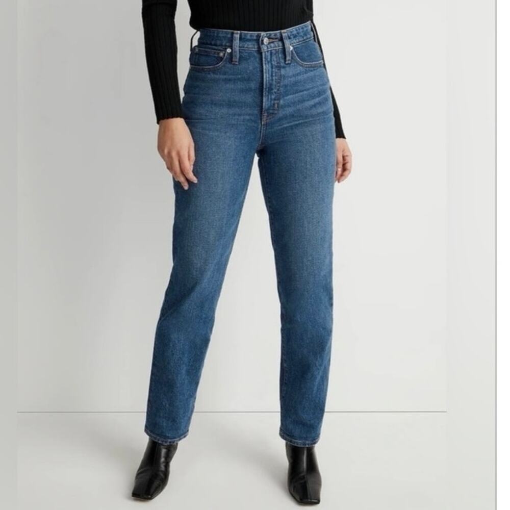 Madewell Curvy Perfect Vintage Straight High Rise Jeans Size 27